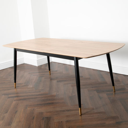 Native Home Lifestyle Light Oak Cambridge Dining Table With 6 Chairs